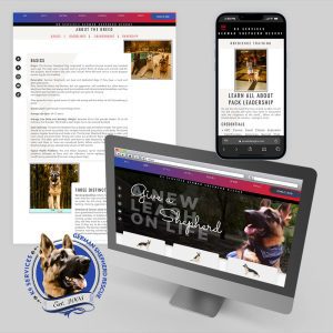 Web revamp - K9 Services, German Shepherd Rescue